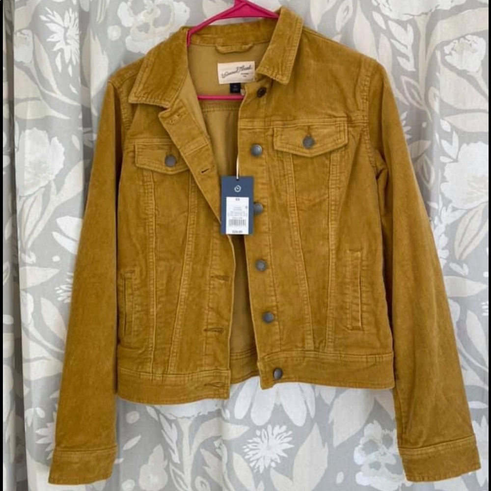 Universal thread mustard corduroy jacket